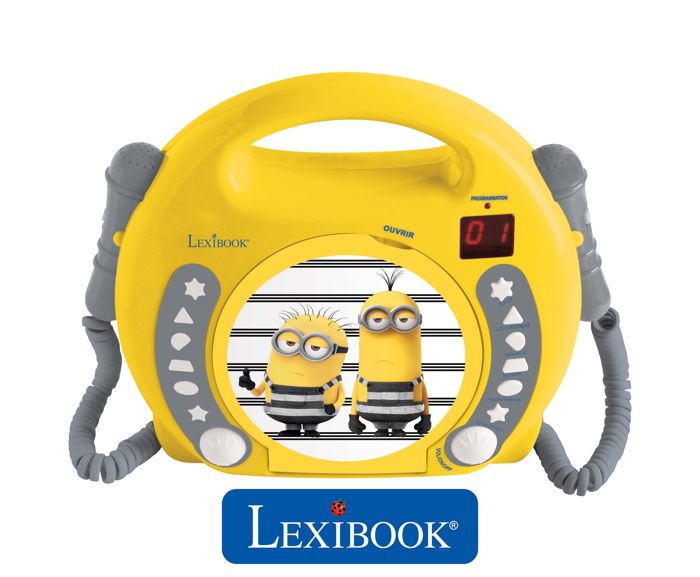 LEXIBOOK Lecteur CD enfant portable Pat Patrouille 2 micros