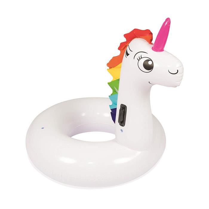 Bouée gonflable enfant 3 ans+ ø 49 cm - Flotteur Licorne