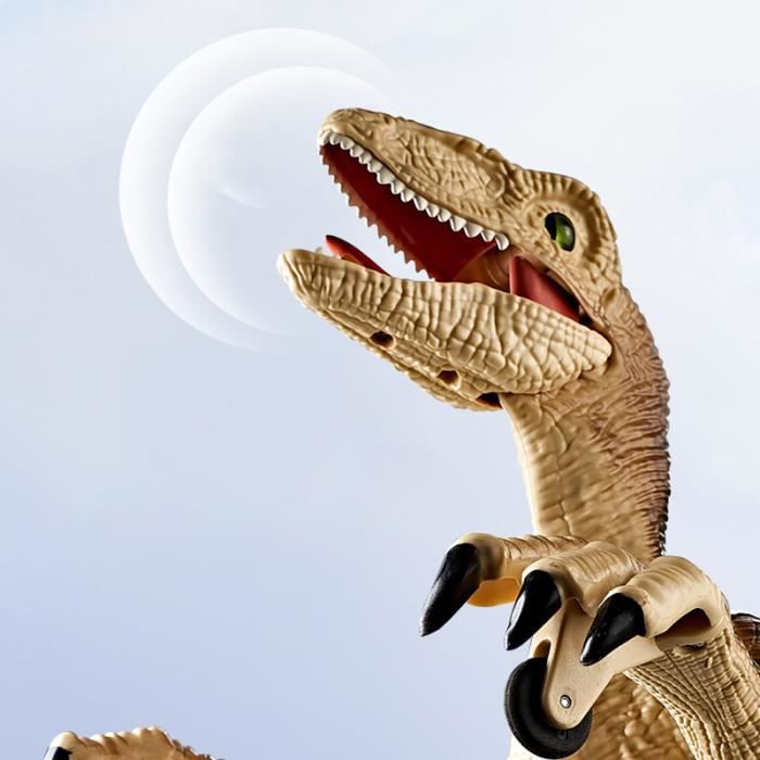 SHOP-STORY - VELOCIRAPTOR BROWN : Dinosaure Télécommandé avec