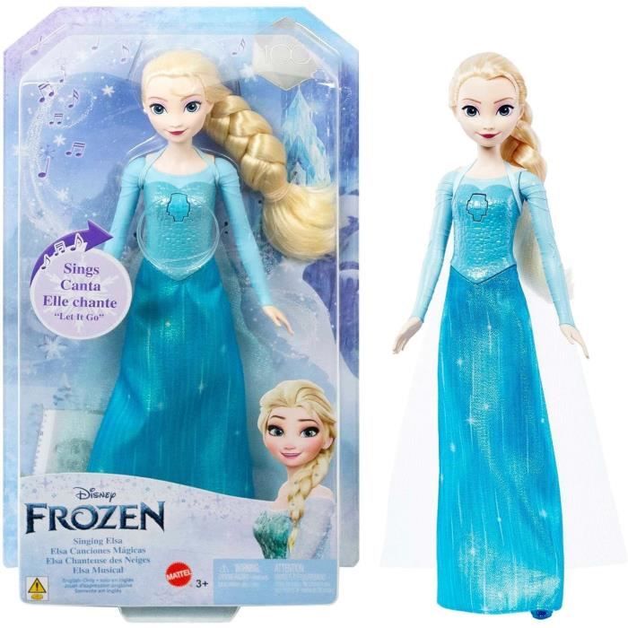 Bebeboutik La Reine des Neiges Elsa Mattel Poupee Chantante Disney Liberee delivree HMG31