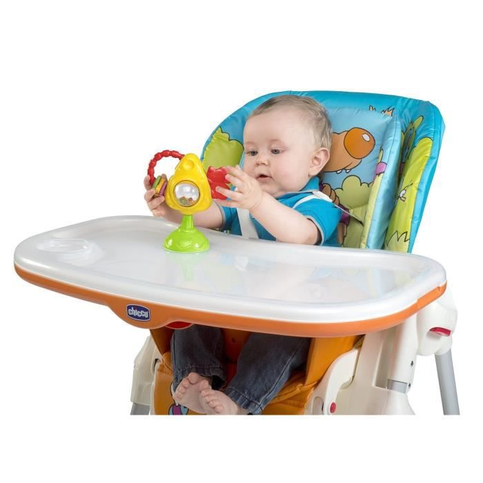 Jouet de chaise haute pour bébé avec ventouses, ensemble de jouets de  hochets de bébé, jouet