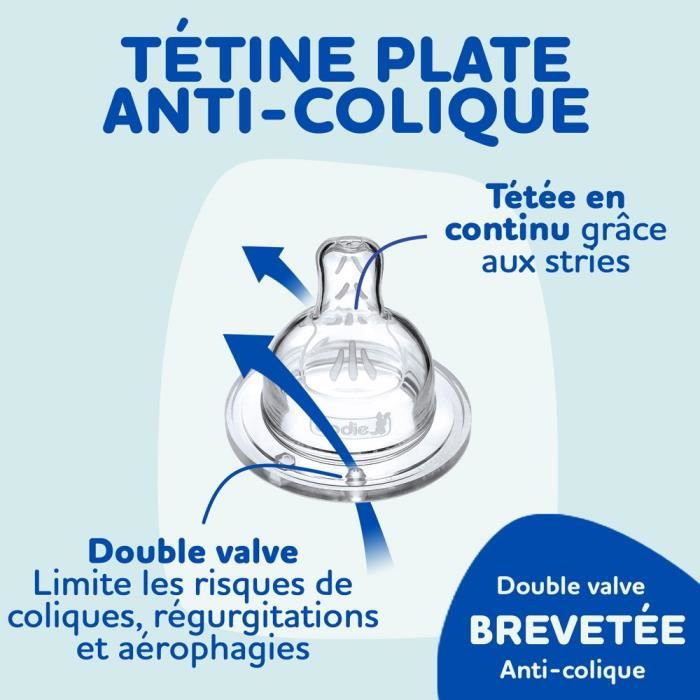Dodie Tétine Plate Anti-Colique 0-6 mois X2