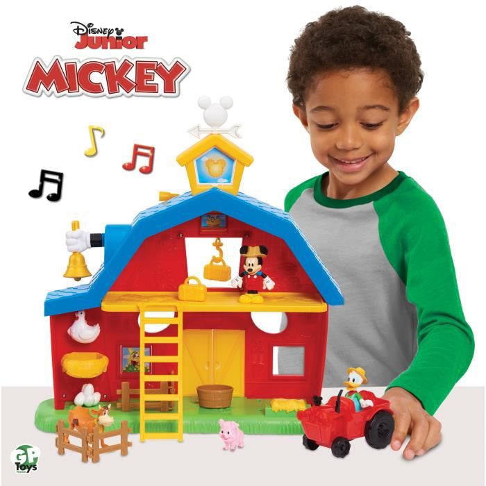 Mickey, La Ferme de Mickey, 14 pièces, avec fonctions sonores, Jouet pour  enfants dès 3 ans, MCC10