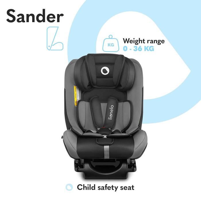 Lionelo Sander Grey — Siège-auto bébé 0-36 kg