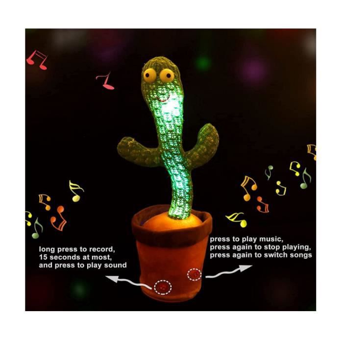 Danse Cactus 120 chanson haut-parleur parlant Usb charge voix