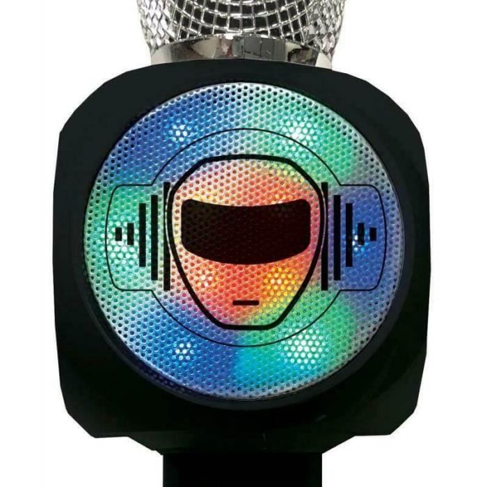Machine à karaoké pour enfants avec 2 microphones sans fil, machine à  karaoké portable avec Bluetooth pour enfants adultes, effets de changement  de voix et lumières LED