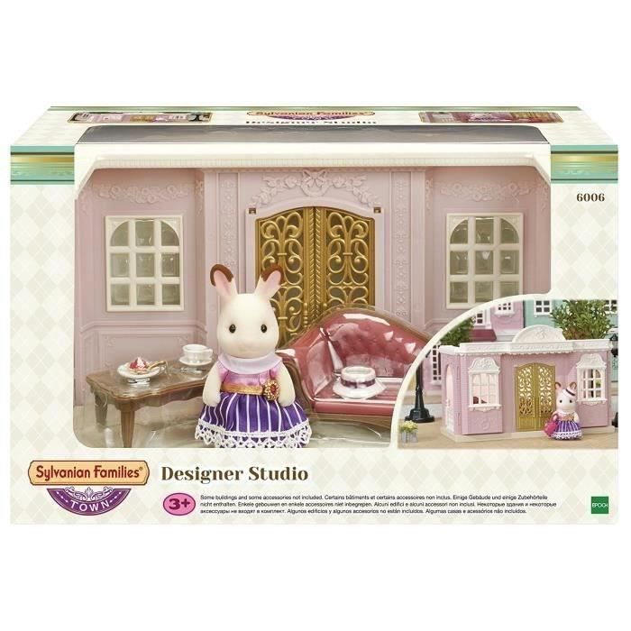 Famille Lapin Chocolat - SYLVANIAN FAMILIES - 5655 - Articulée et Habillée  - A partir de 3 ans