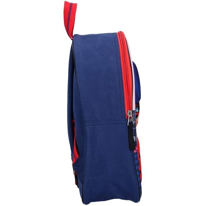 CARTABLE Miraculous Sac Dos pour Enfants Ladybug Bleu