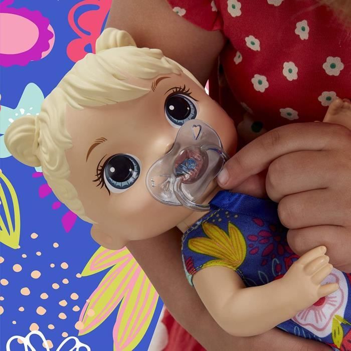 Poupée Baby Alive Grows Up (heureuse), cheveux blonds, plus de 75 sons,  poupée bébé qui grandit et parle, 3 ans et plus