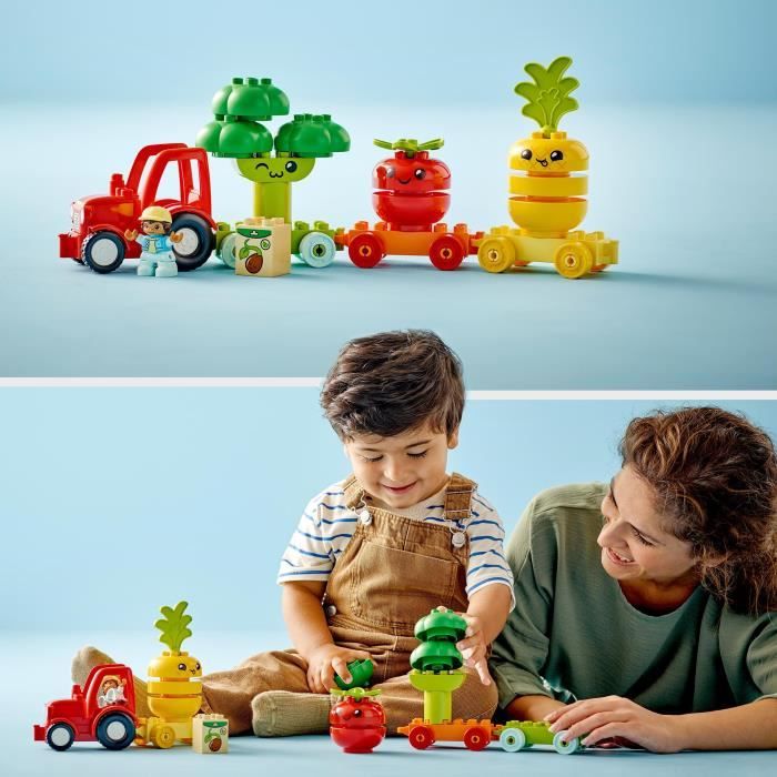 LEGO® 10950 DUPLO® Town Le Tracteur et Les Animaux Jouet avec