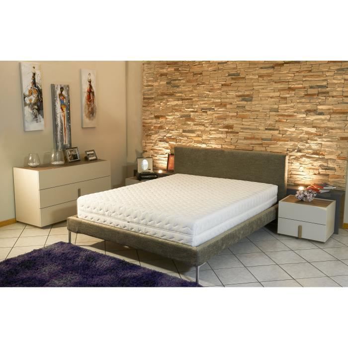 Nuits D'Or - Matelas 160x200 cm Memoire de Forme 65 kg/m3 + Alese - Hauteur  30 cm Ferme + Oreiller Visco - Matelas - Rue du Commerce