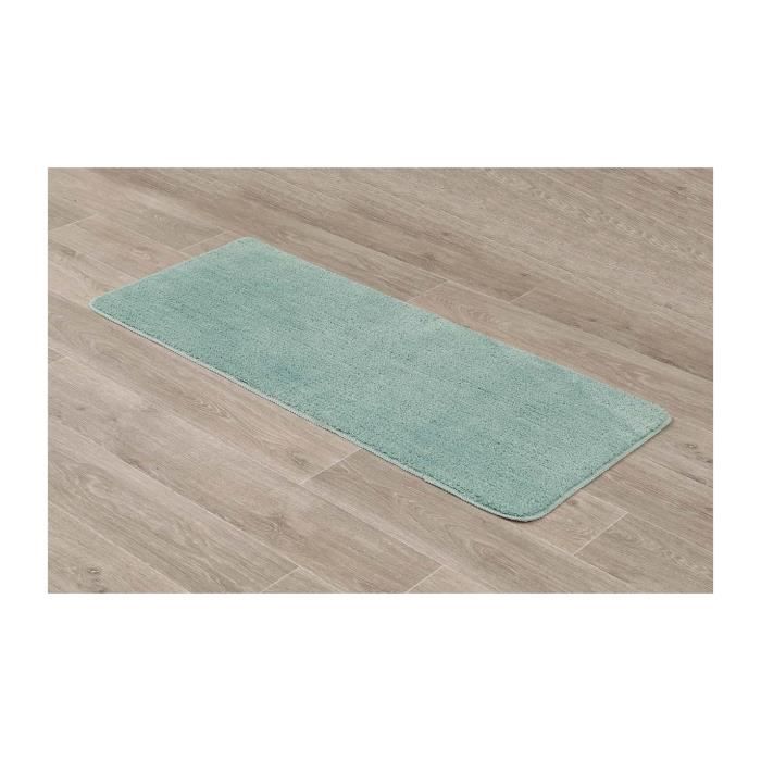 Bebeboutik Tendance Grand Tapis De Salle De Bain Vert Amande Double Vasque En Microfibre