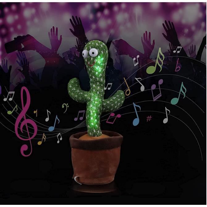 Cactus Électrique, Dansant, Parlant, Avec Éclairage, Jouet Pour