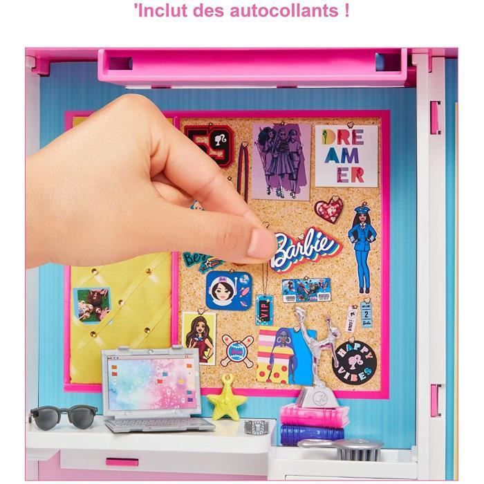 Barbie - Dressing de Rêve avec Poupée et Accessoires