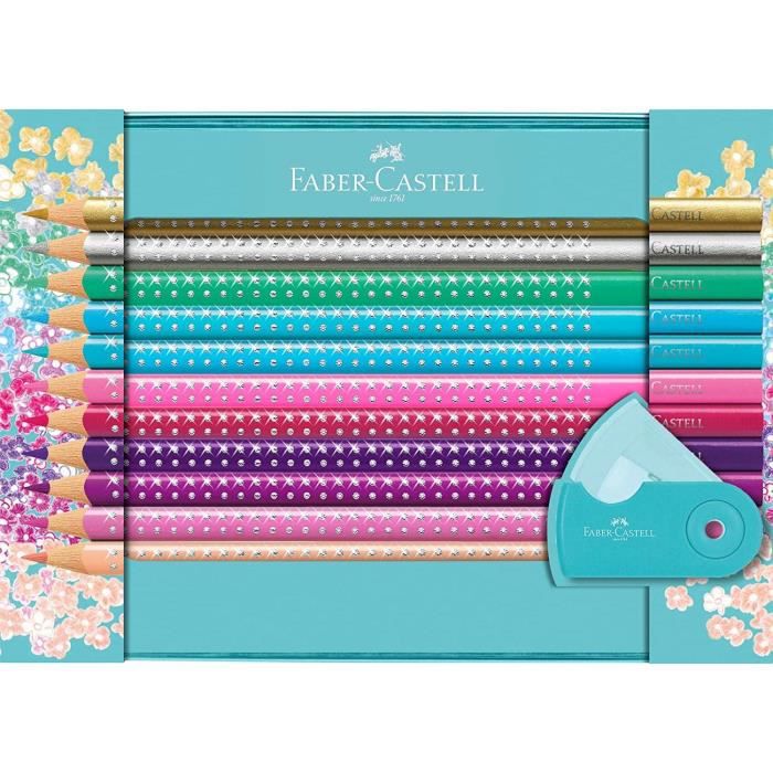 Feutres Eberhard Faber paillettes assorties boîte de 16 couleurs