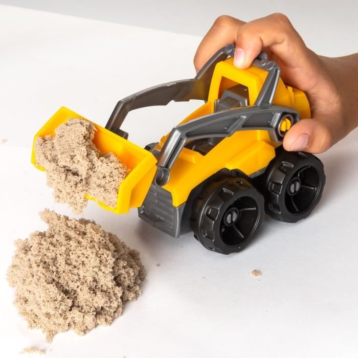 Kinetic sand - coffret chantier creuser et demolir 454 g
