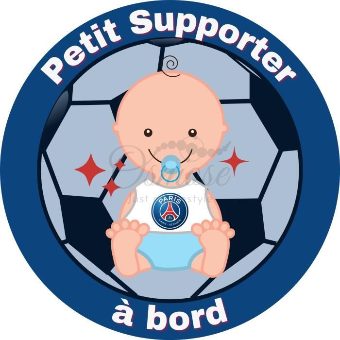 Sticker Bébé Fanzone Foot - Petit Supporter PSG