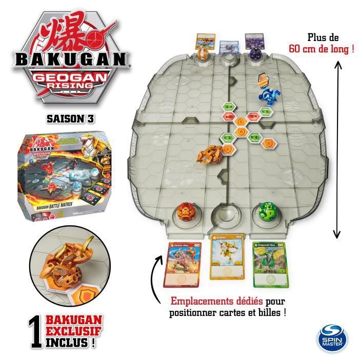 Arène de combat Bakugan - BAKUGAN - Plus de 50 cm de long - Avec Bakugan  Special Attack, lanceur et cartes